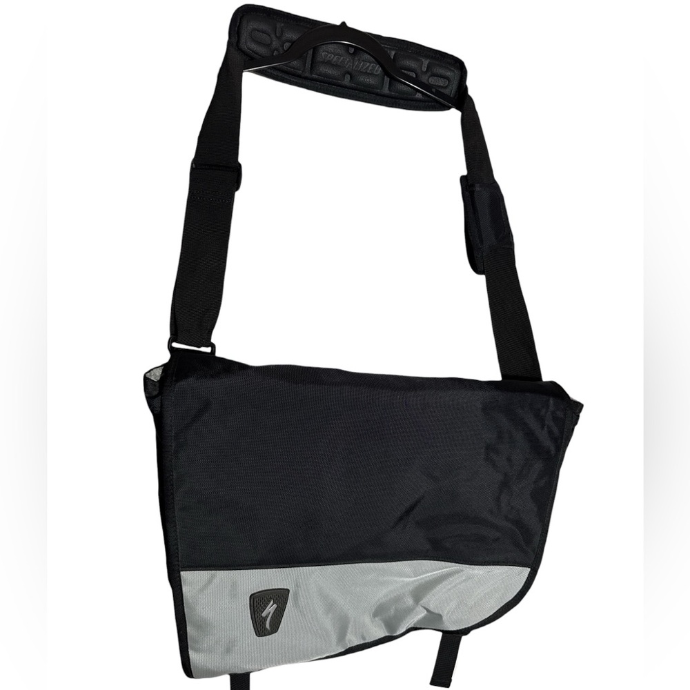 Vintage Specialized Black crossbody messenger laptop bag